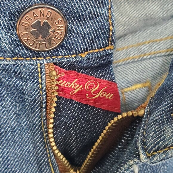 Lucky Brand Womens 6 28 Jeans Lola Bootcut Short Denim Stretch Mid Rise 5 Pocket - Picture 12 of 16